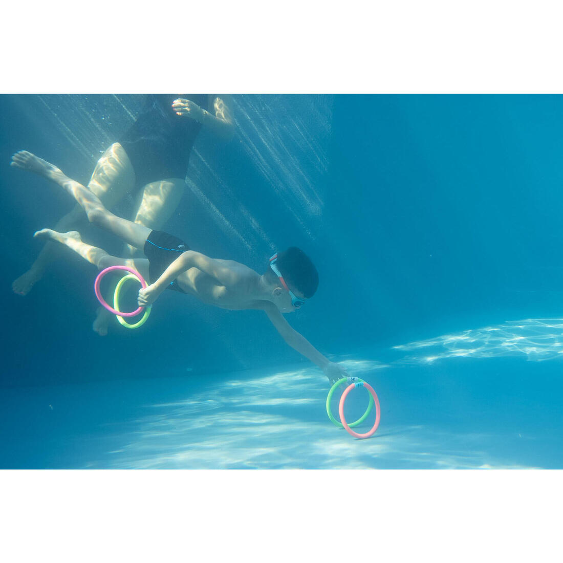 4 anneaux aquatiques lestés multi couleurs