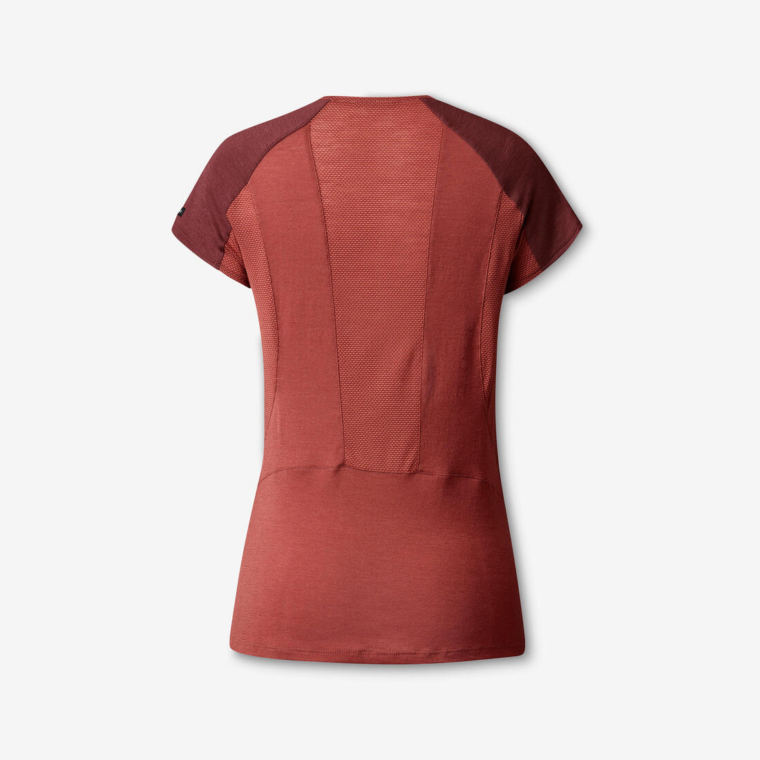 T-shirt de trek manches courtes en laine mérinos - Femme - MT500