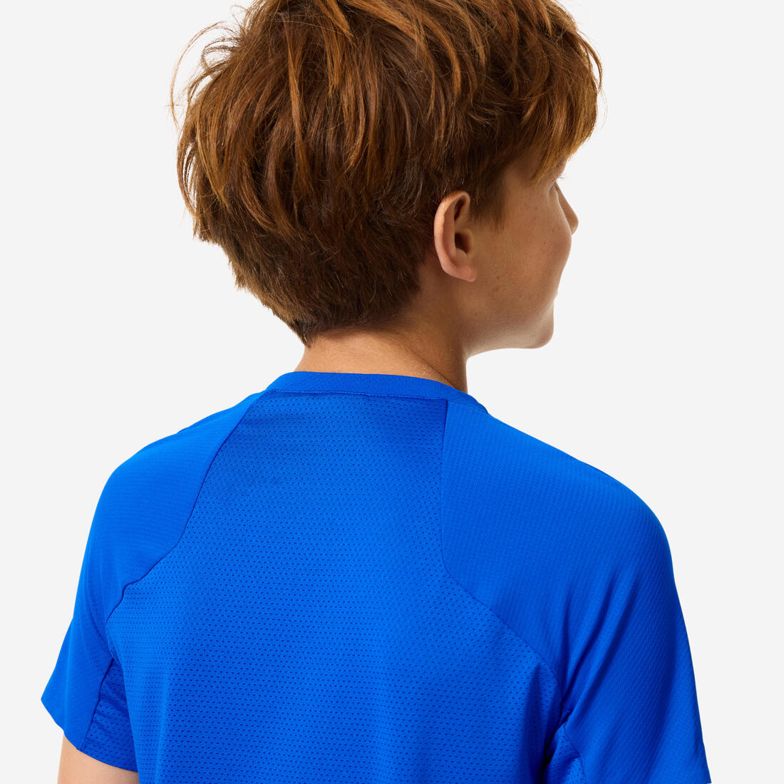 T shirt de randonnée enfant mh550 bleu 7-15 ans