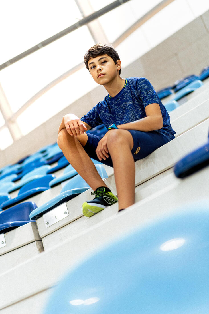 CUISSARD RUNNING ENFANT - KIPRUN DRY+ MARINE