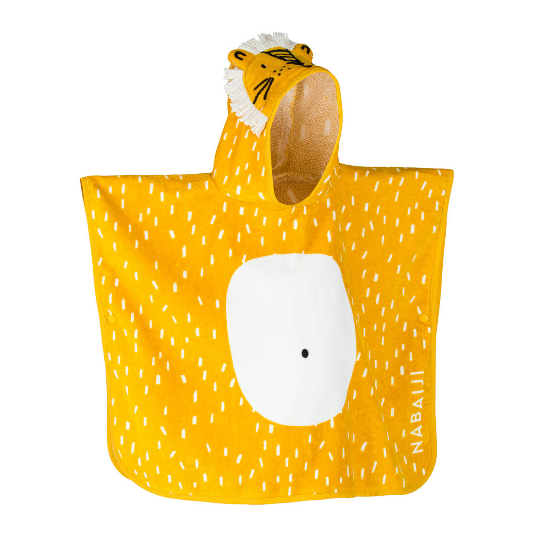 Poncho de bain coton bébé - lion