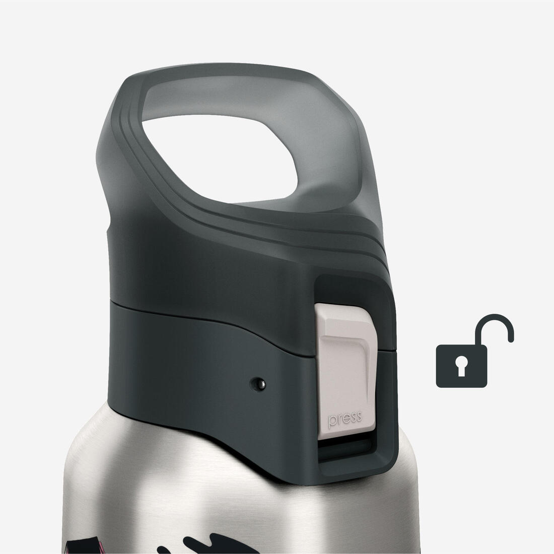 Gourde 900 isotherme inox 0,5L bouchon à ouverture rapide pour la randonnée