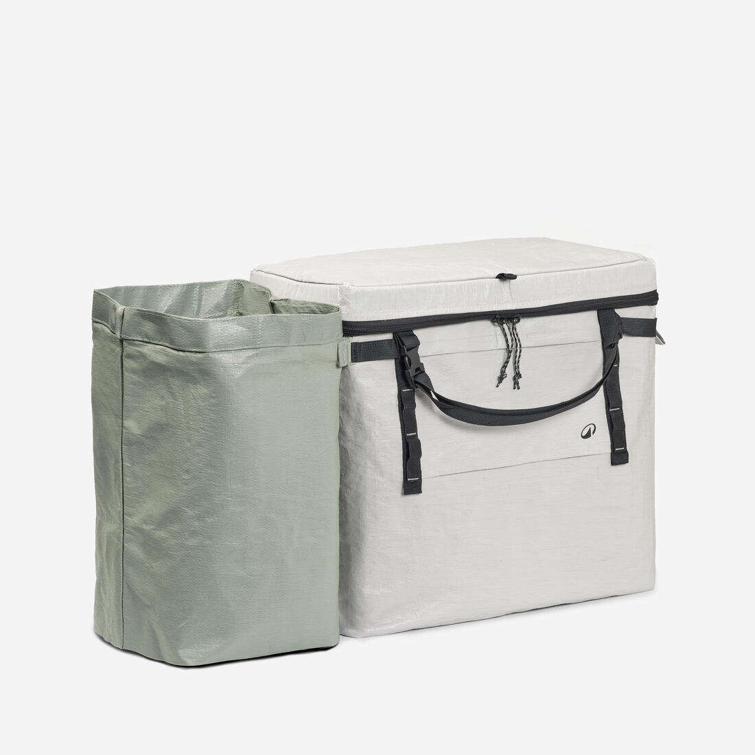 Poubelle de camping, 2 compartiments, modulable de 30 à 50 L