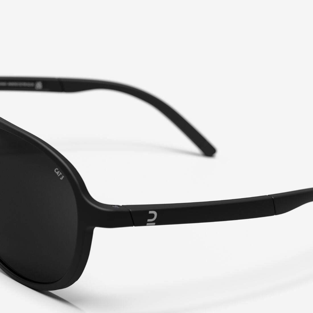 Lunettes de soleil randonnée - MH120A - adulte - catégorie 3 noires