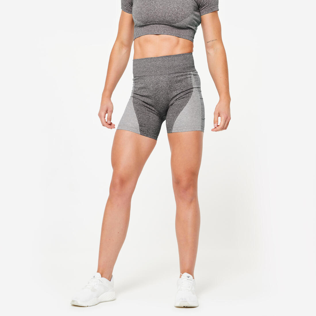 Short de fitness seamless et taille haute