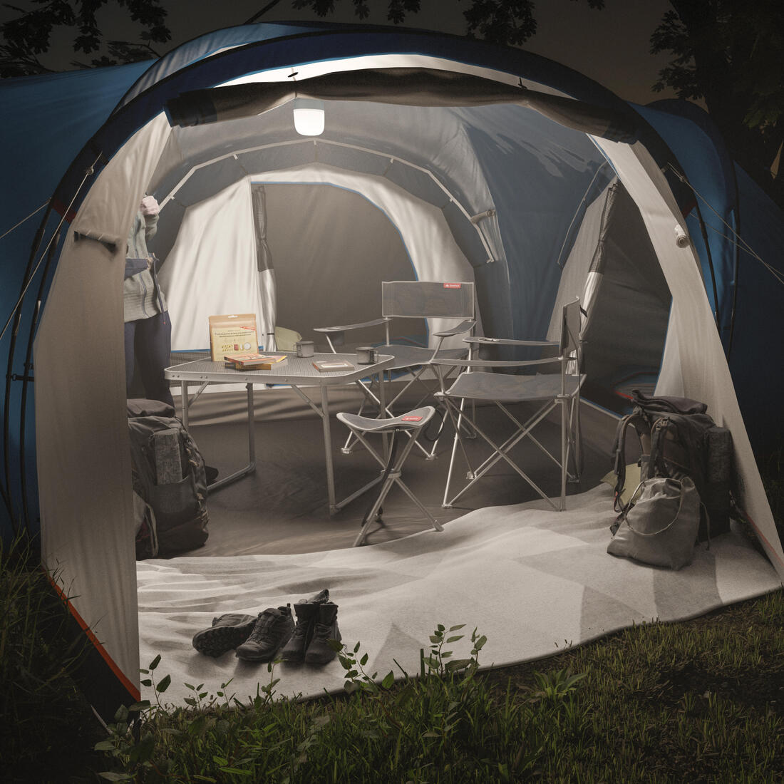 Lampe et batterie externe de camping rechargeable, 400 lumens, BL400