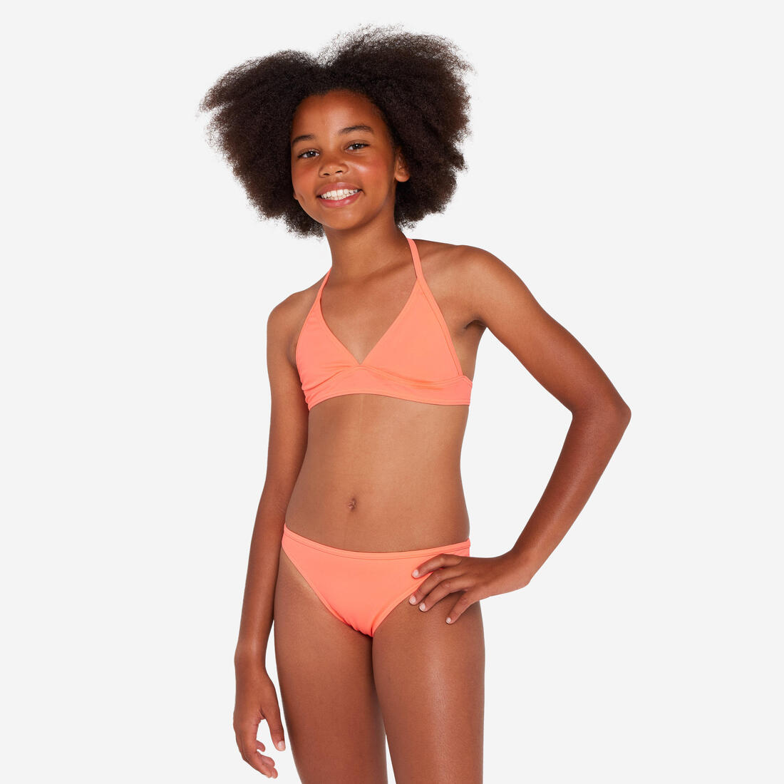 Maillot 2 pièces fleuri surf Fille - Tali
