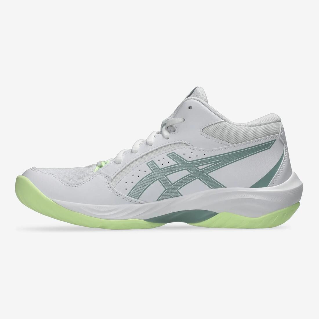 Chaussures de volley Femme - ASICS Gel Task MT4 Mid blanc et jaune