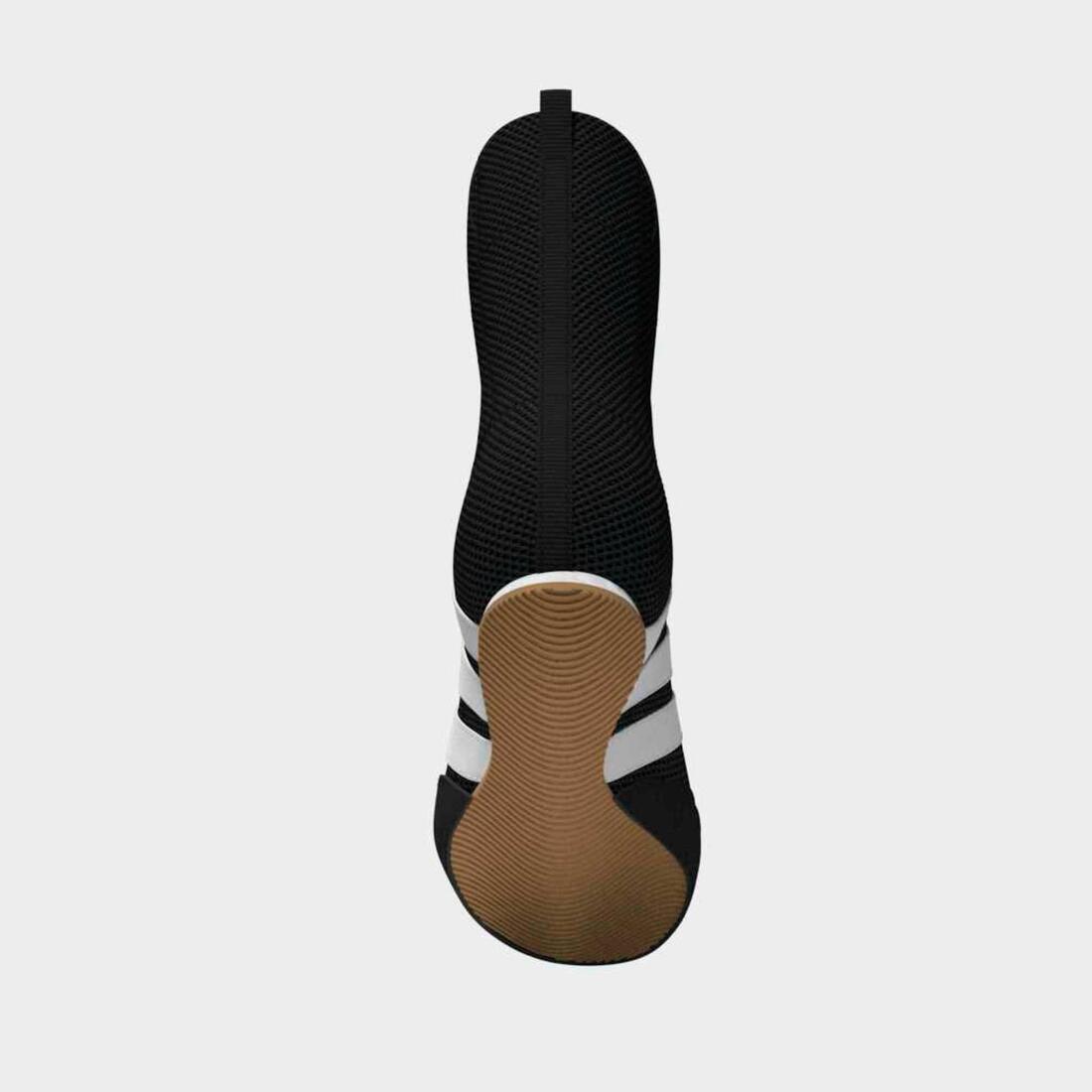 Chaussure montante de boxe, Boxe Hog Classic Adidas noir