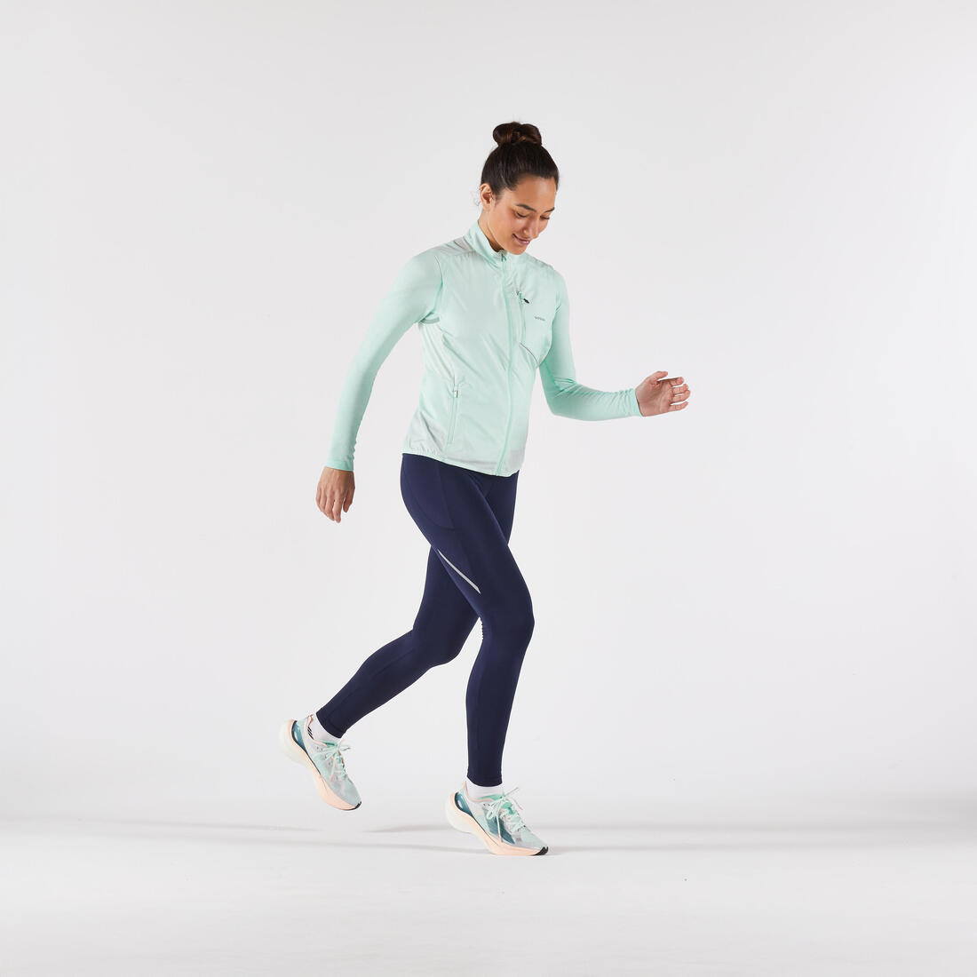 Veste running sans manche coupe vent Femme, KIPRUN Run wind 500