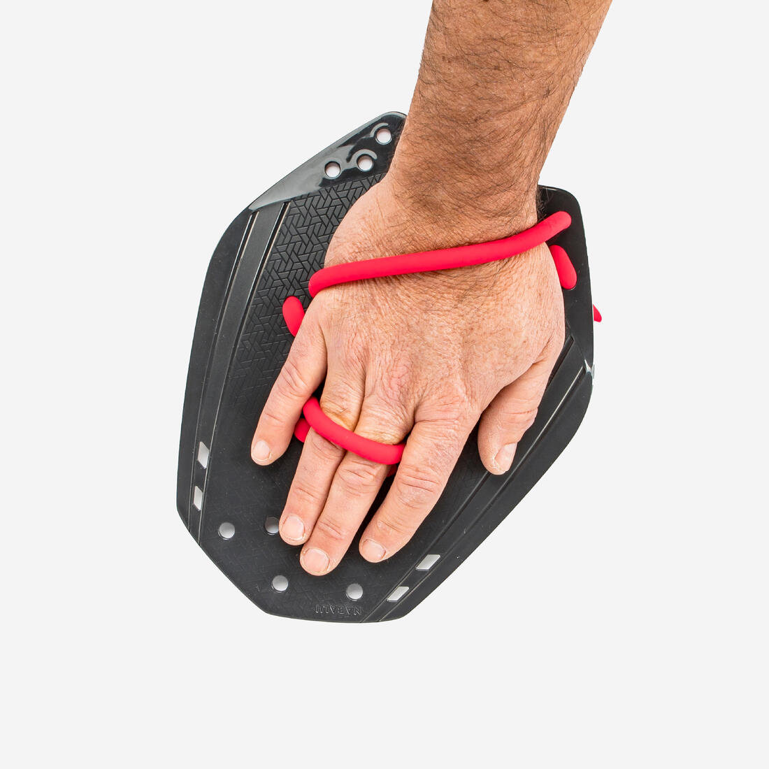 Plaquettes de natation taille L, noir rouge