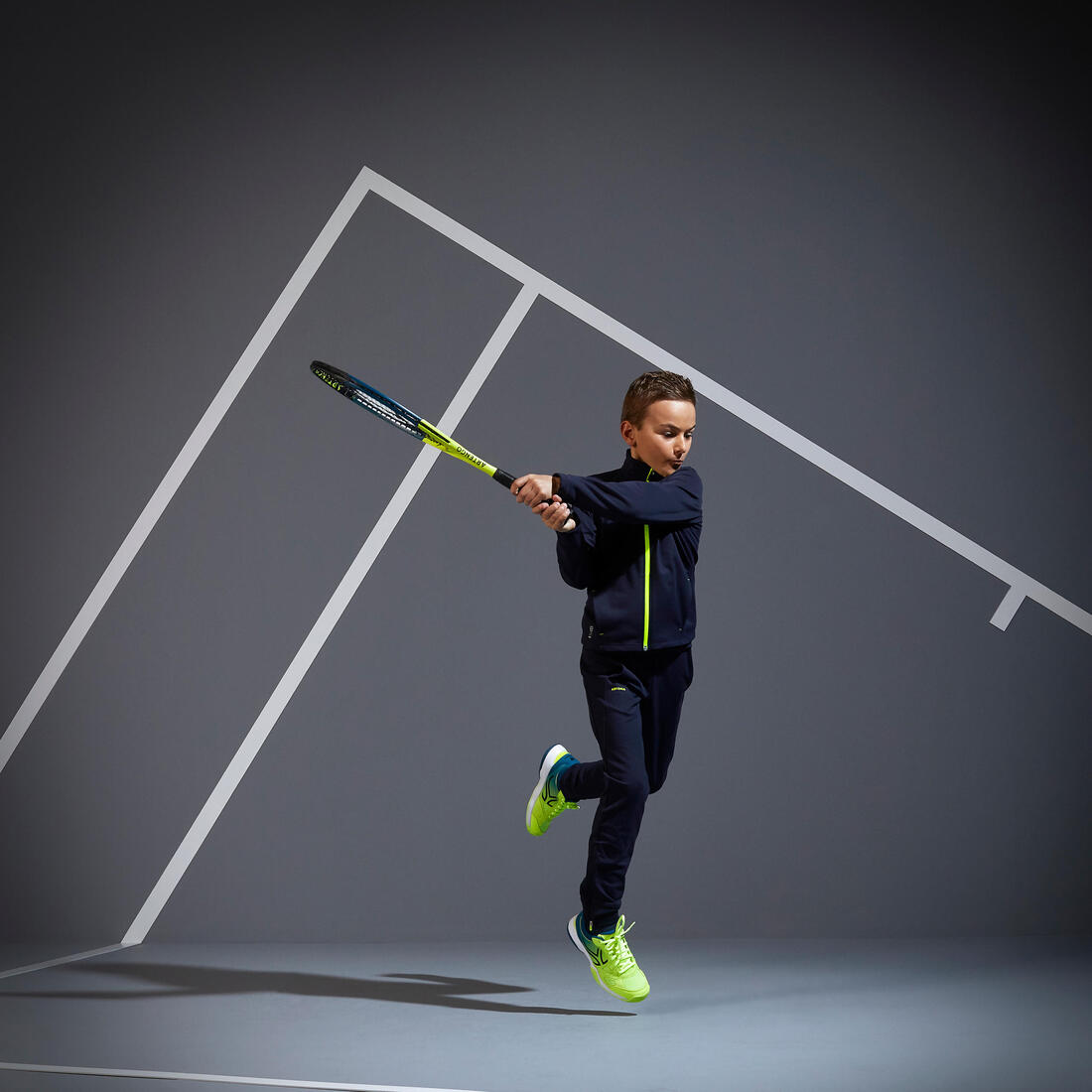 Pantalon de tennis garcon - TPA 500 noir
