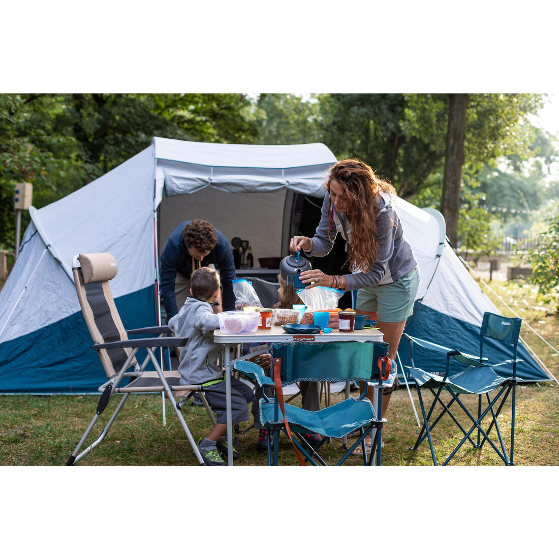 Tente à arceaux de camping - Arpenaz 4.2 F&B - 4 Places - 2 Chambres