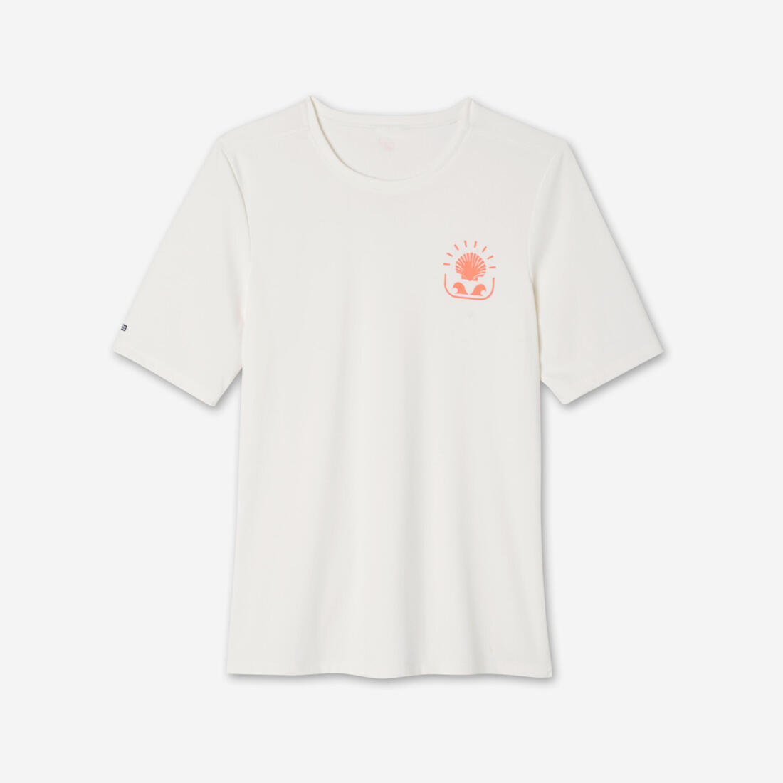 Tee shirt anti uv surf manches courtes Femme - Malou greige