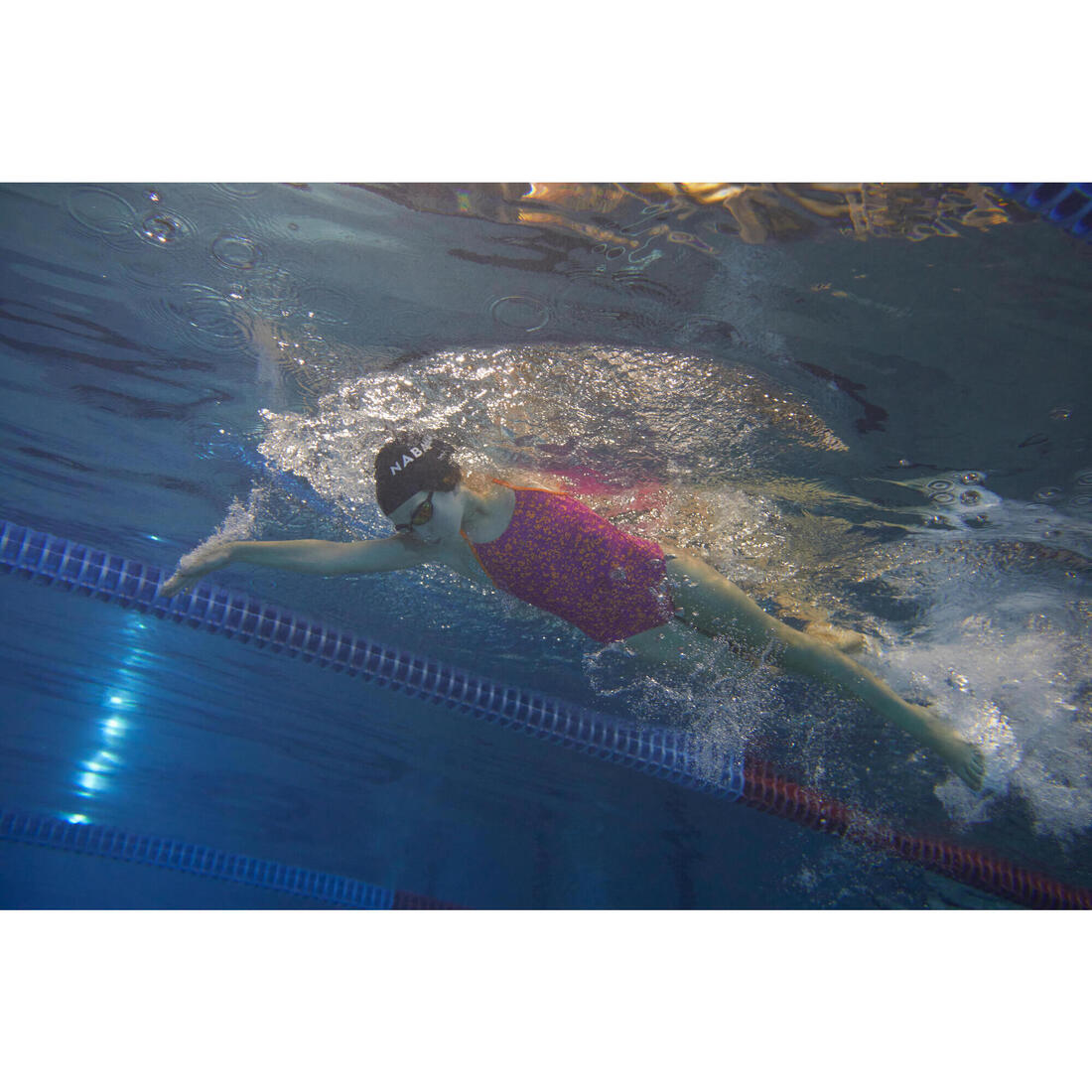 Maillot de bain de natation une pièce fille résistant chlore Lexa kali