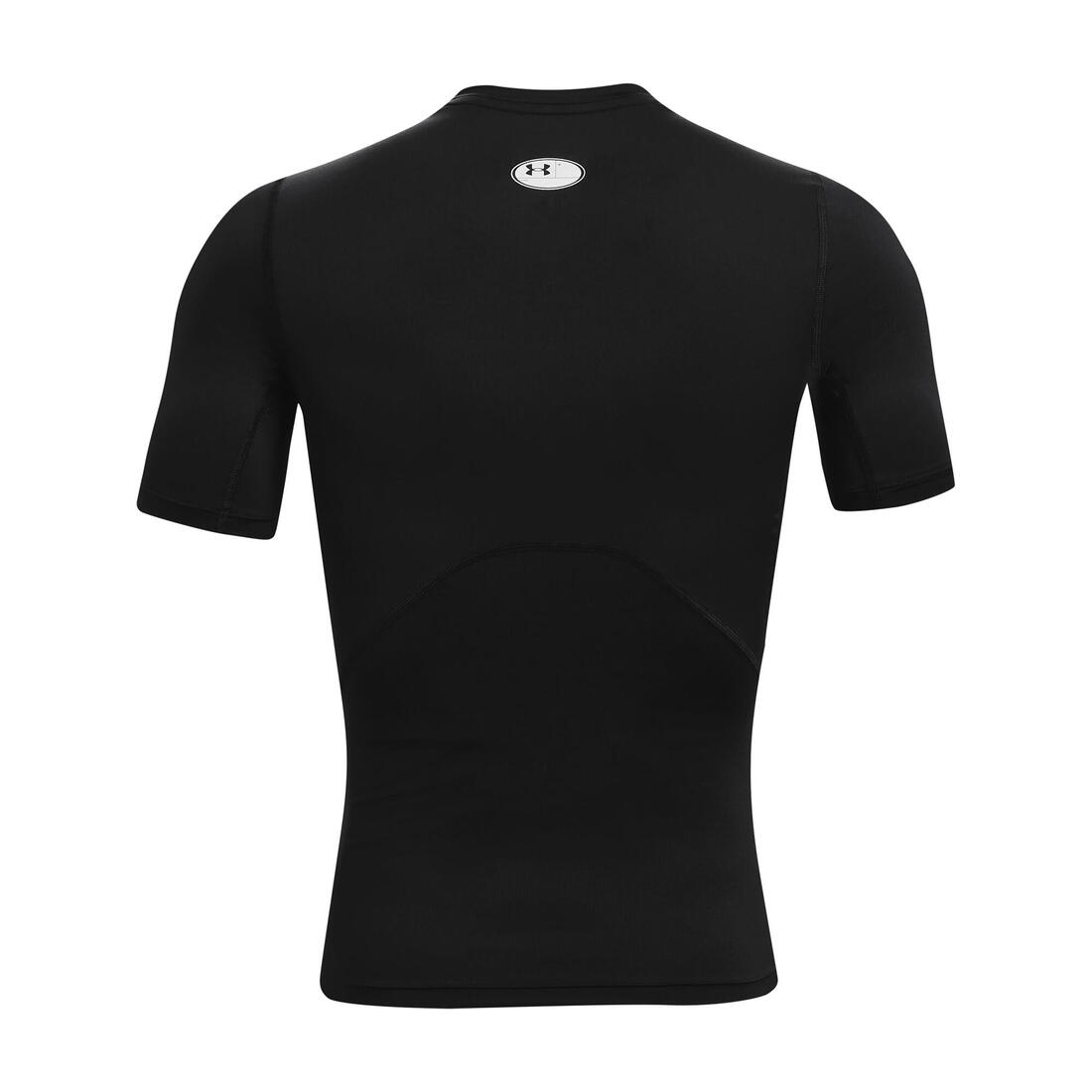 Tee-shirt de compression à manches courtes homme, HeatGear® Noir