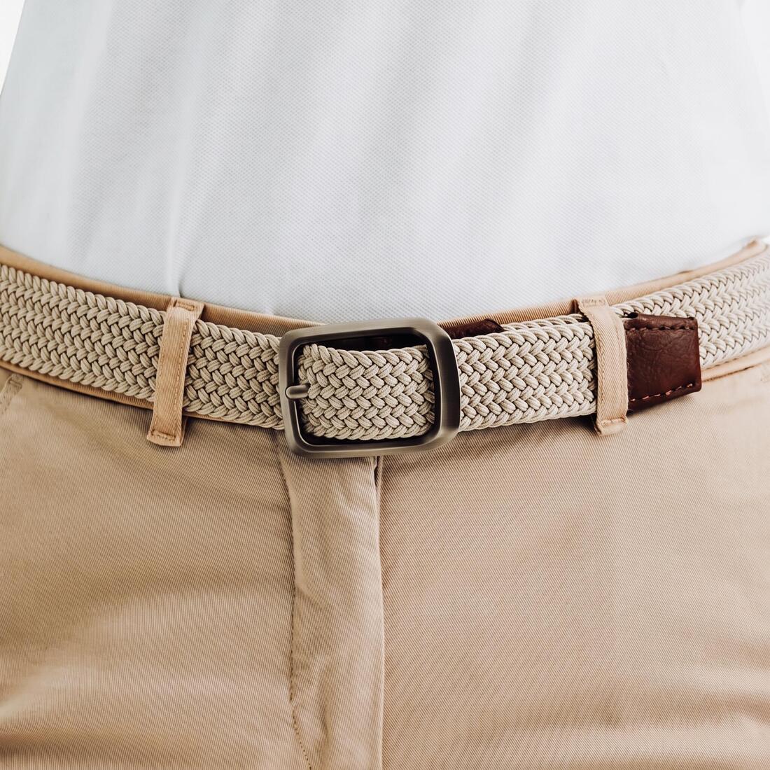 Ceinture golf tressée élastique & extensible