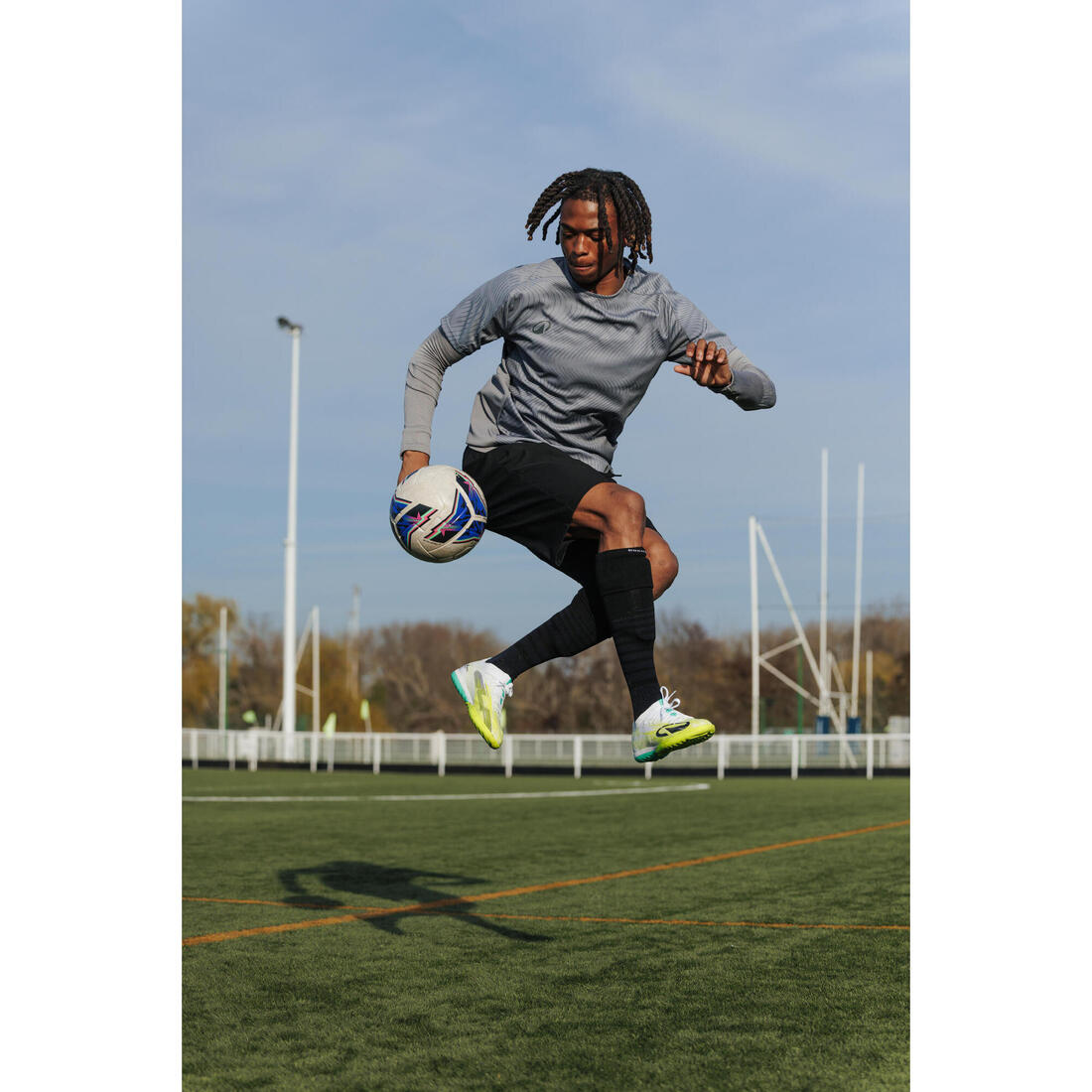 Sous-maillot de foot thermique sans-couture manches longues, Keepdry