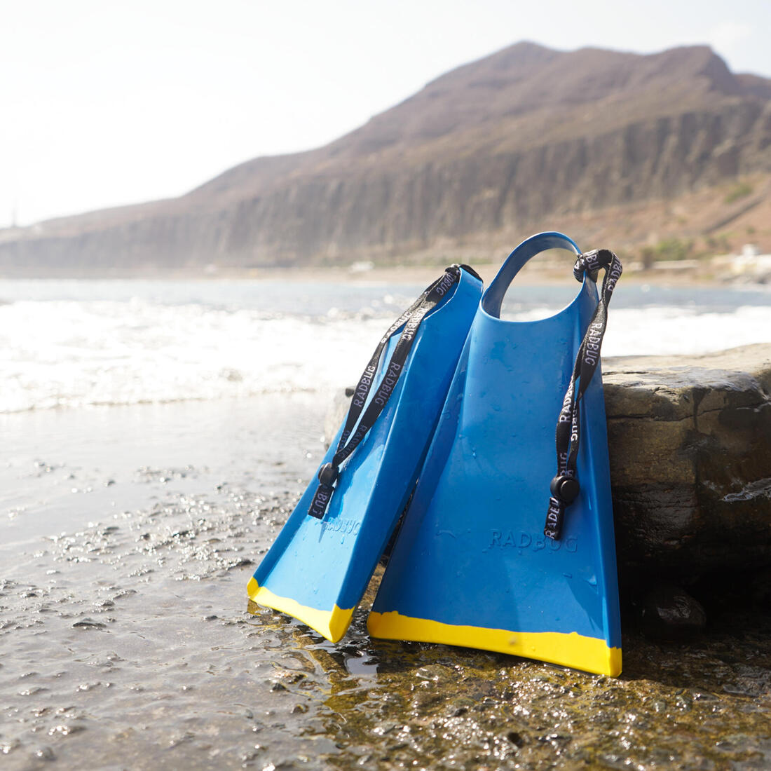 Palmes 100 bodyboard bleu jaune