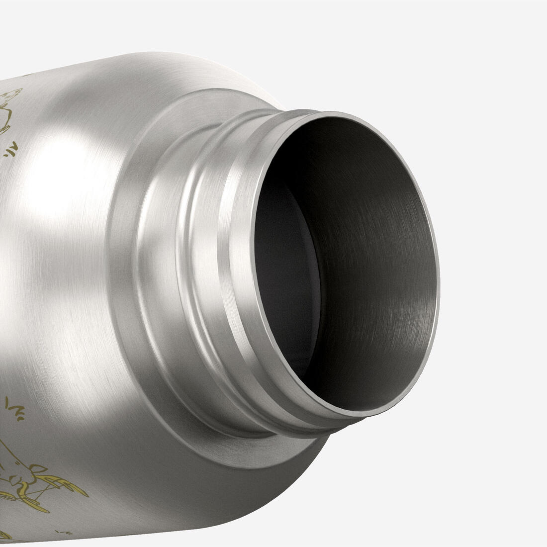 Gourde enfant isotherme 0,35L en acier inox avec bouchon instantané de randonnée