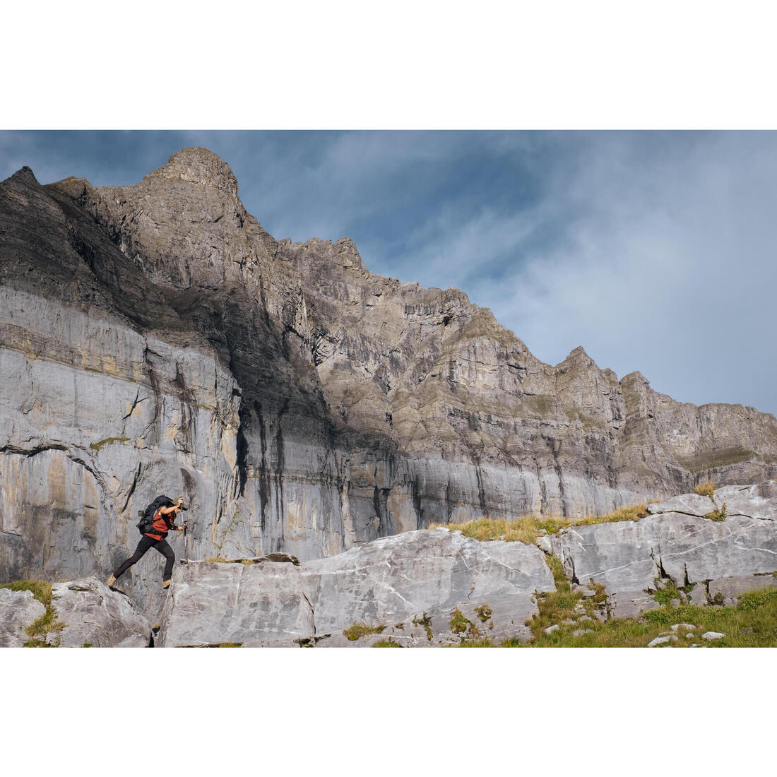 Pantalon déperlant de trek montagne - MT900 - Femme