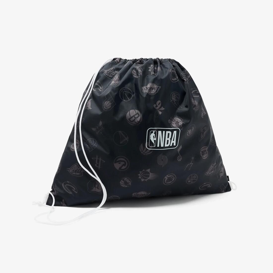 Sac à dos de basket NBA 12 litres à cordons, noir