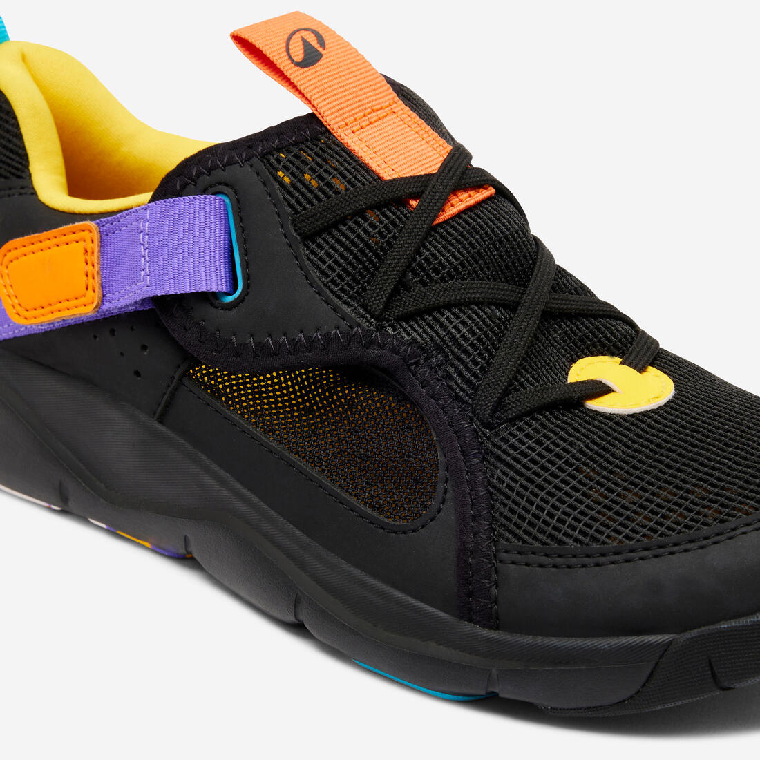 Chaussures de sport à scratch respirantes enfant, Playful Summer bleu et