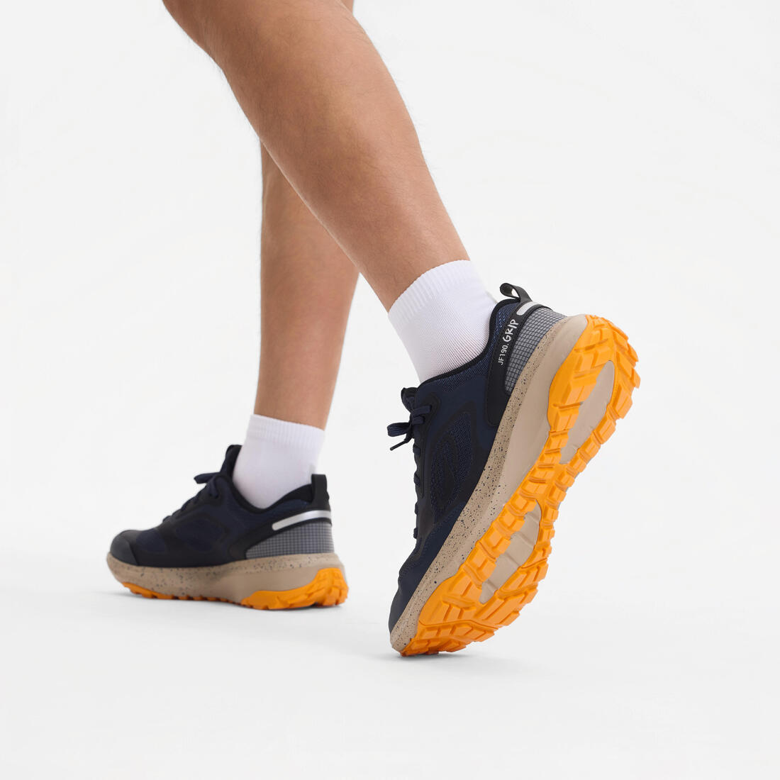 Chaussures de running route et trail homme, jf 190 grip bleu foncé