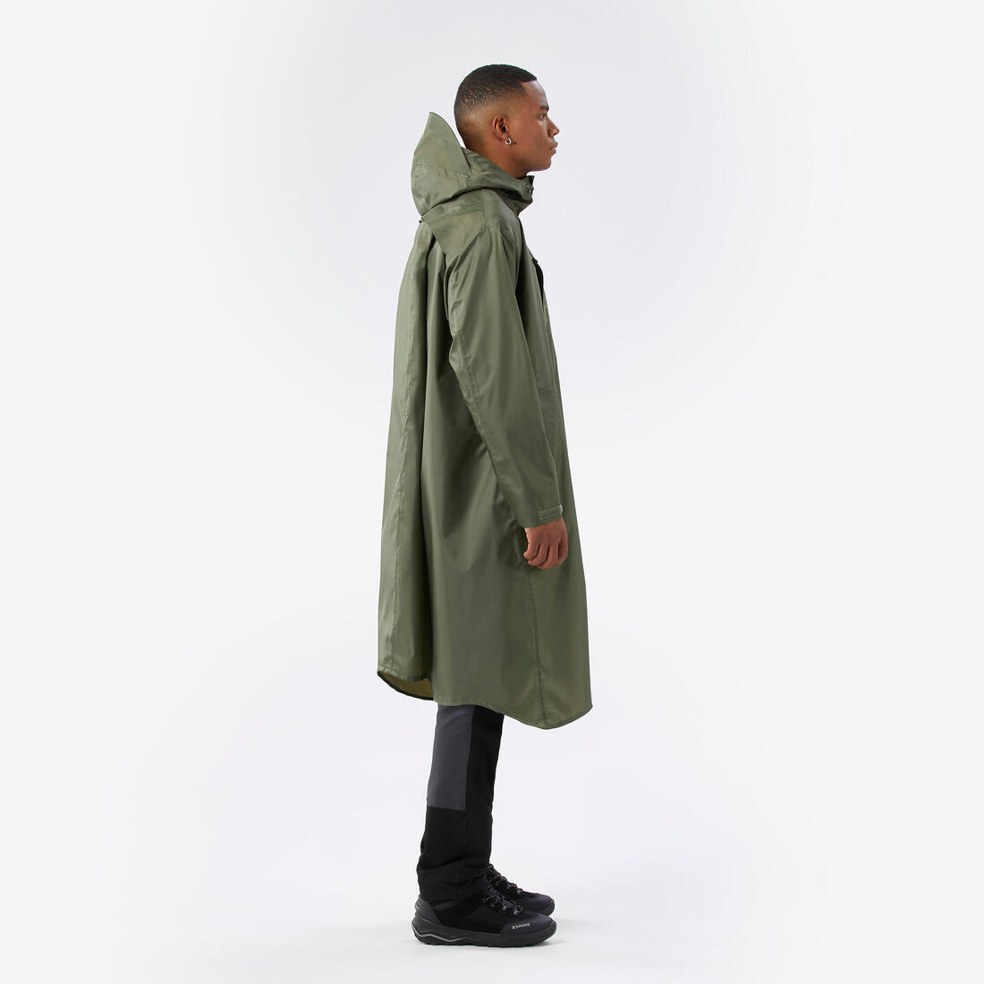 Poncho de pluie et de randonnée ajustable, 75 L max, MT900 2.0 Kaki