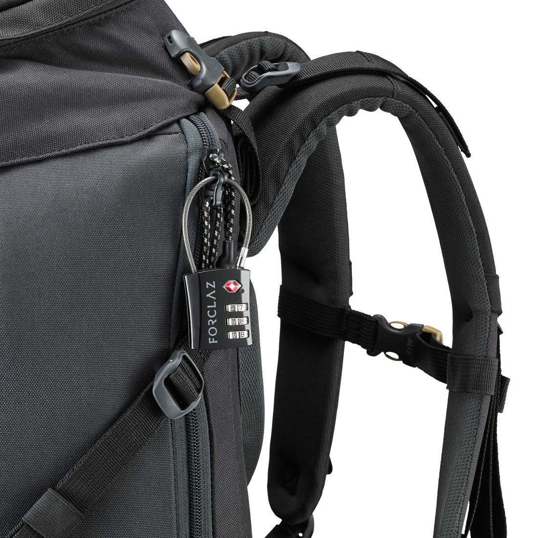 Cadenas à code de voyage câble, Travel TSA noir