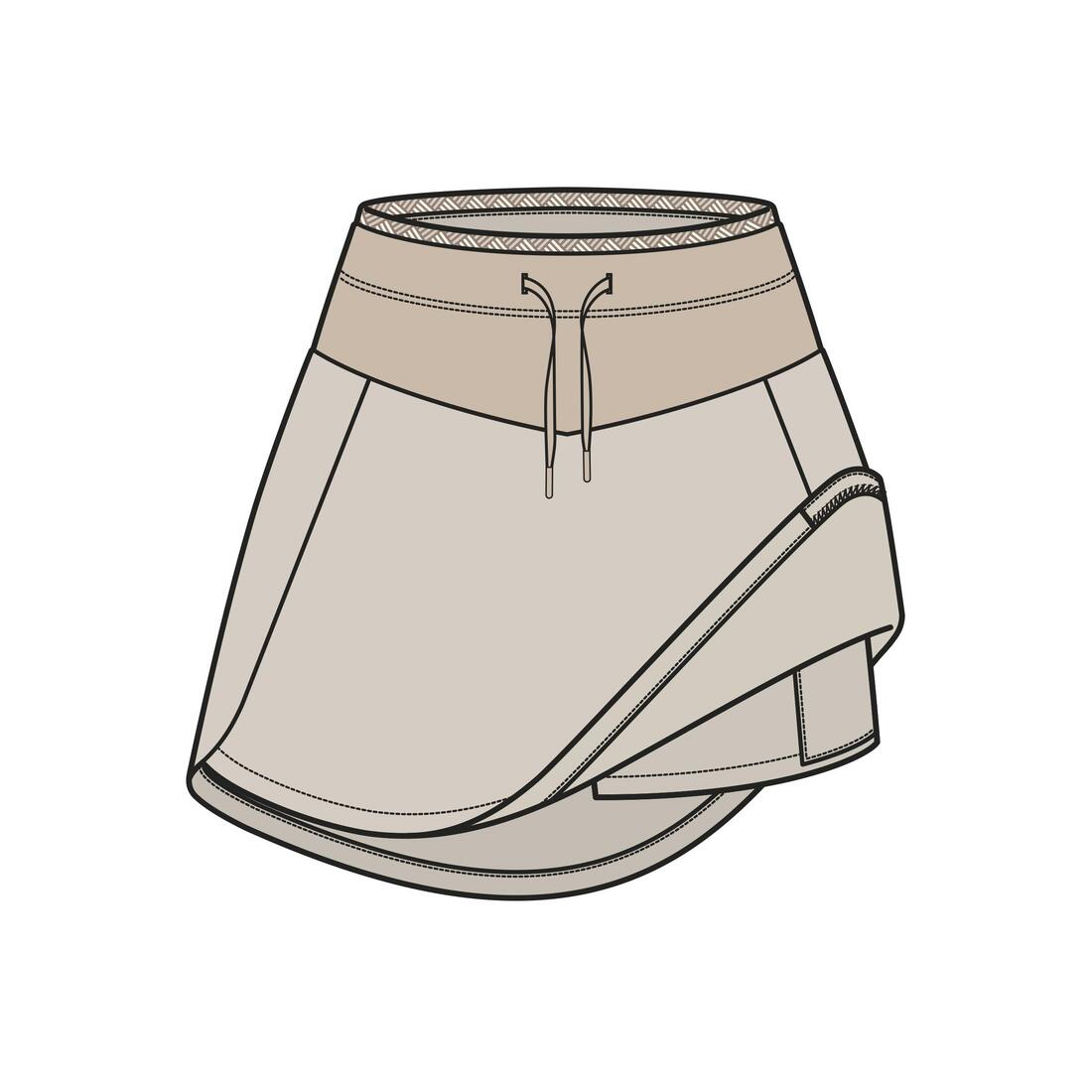 Jupe short de randonnée - nh500 - femme
