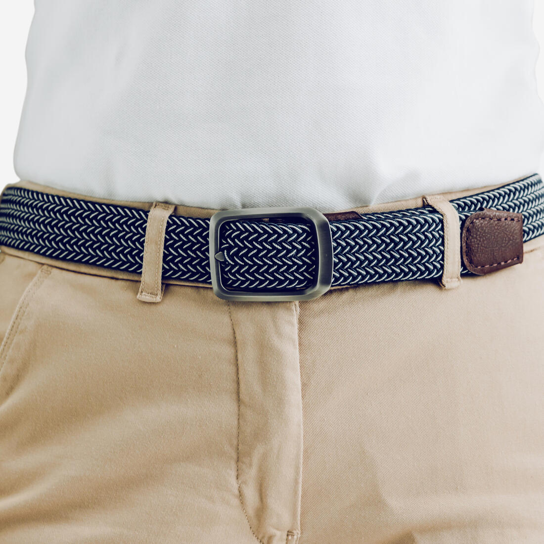 Ceinture golf tressée élastique & extensible