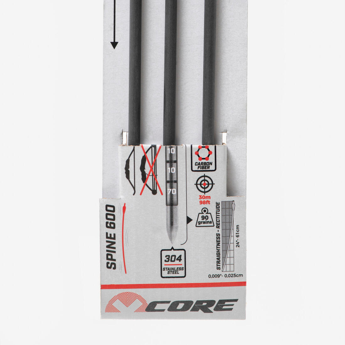 Pack de 3 Flèches Core Jet pour Arc Bois Core Shift
