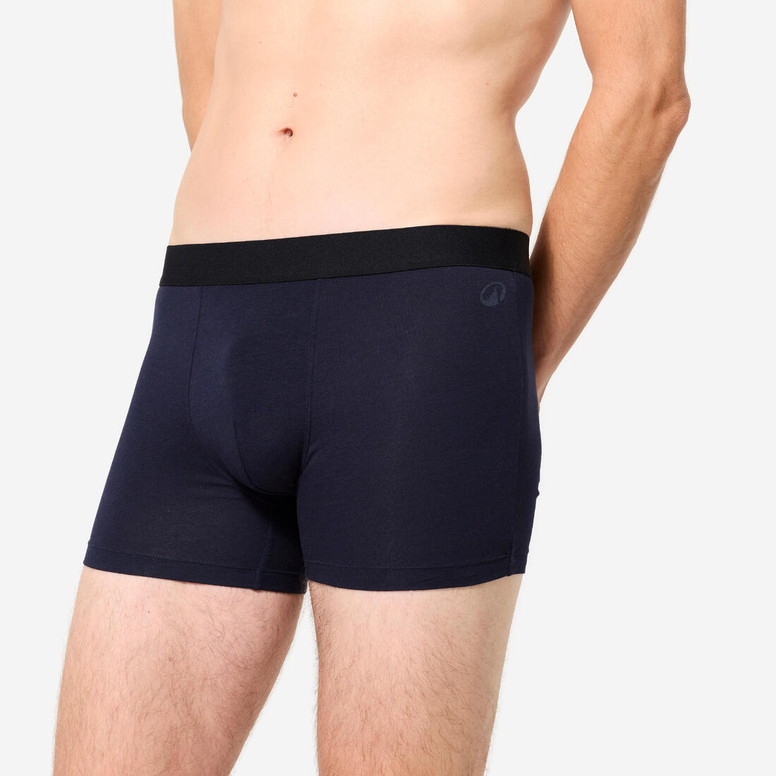 Lot de 3 boxers en coton Homme - Noir/Gris/Bleu