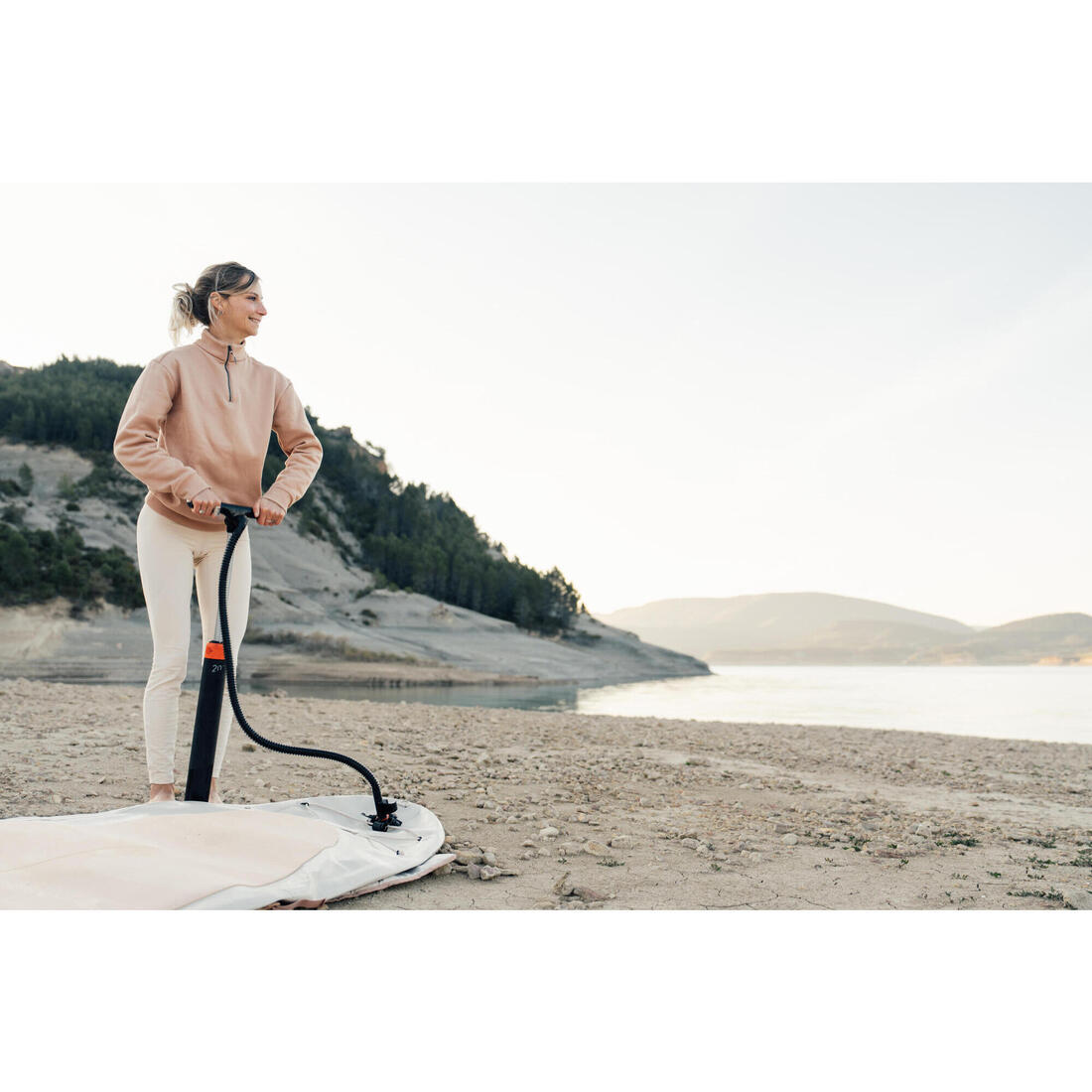Pompe facile stand up paddle et kayak double action haute pression 0-20psi