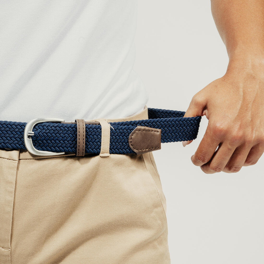 Ceinture golf tressée élastique & extensible