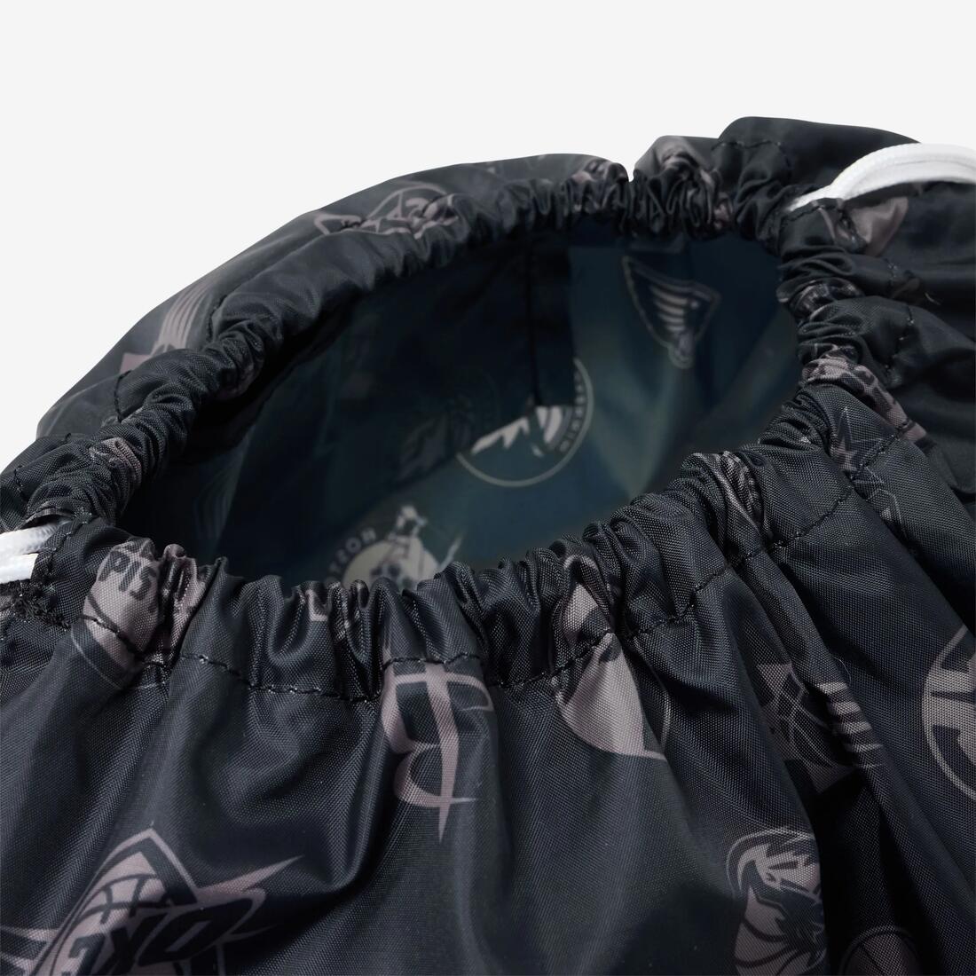 Sac à dos de basket NBA 12 litres à cordons, noir