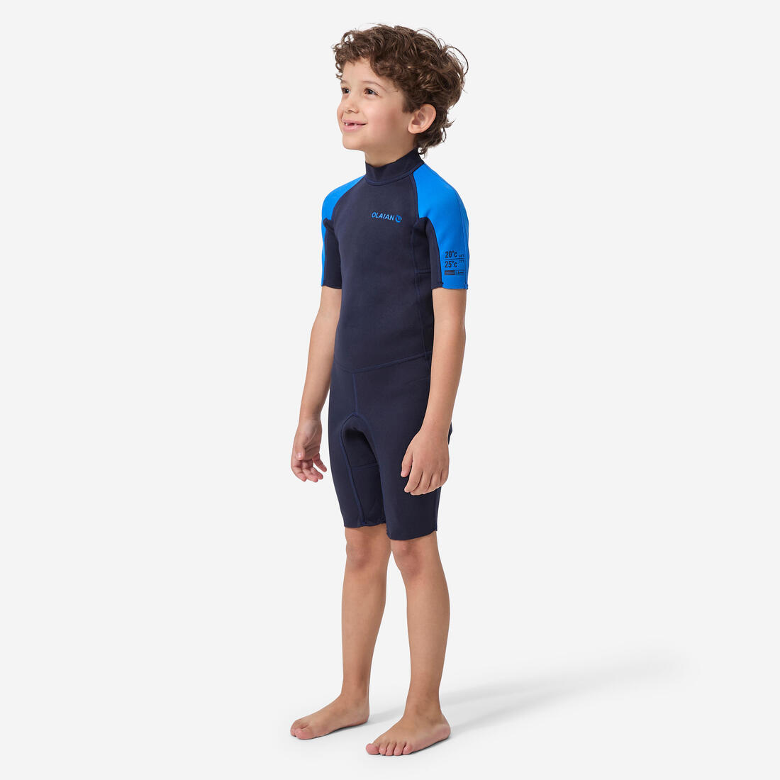 Combinaison Surf Shorty 100 Néoprène 1,5mm enfant