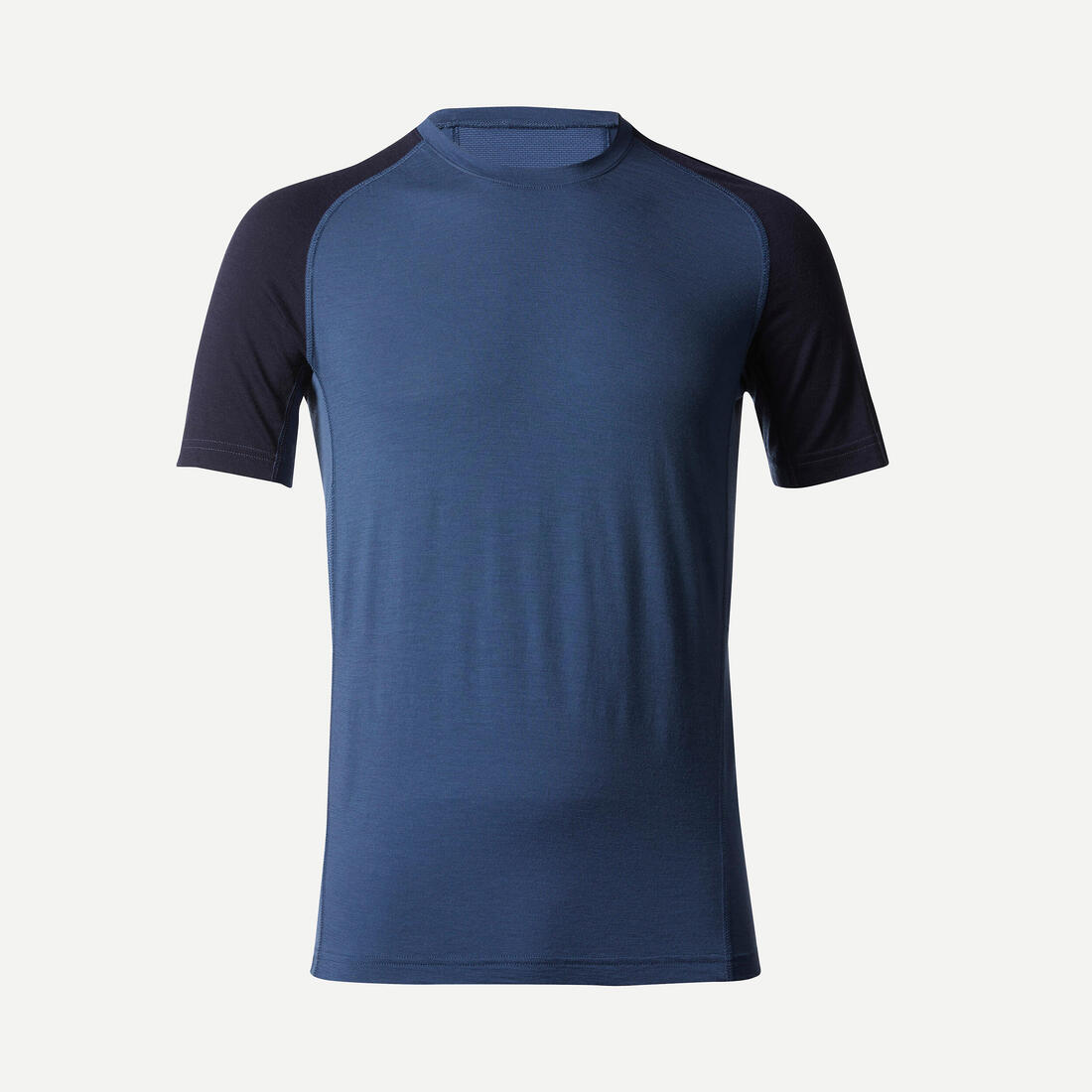 T-shirt de trek manches courtes en laine mérinos - homme - mt500