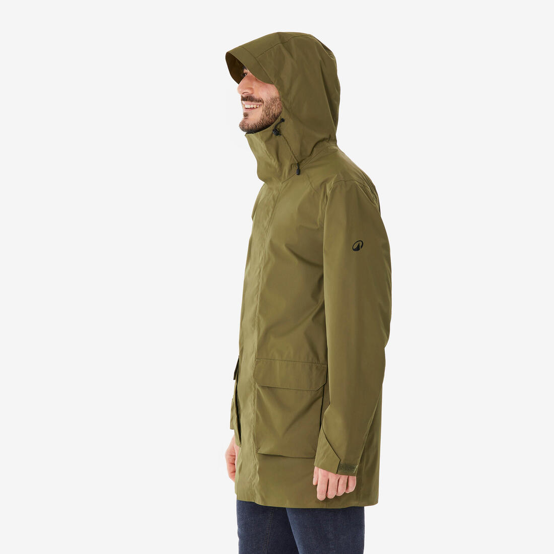 Veste de randonnée imperméable homme, NH500 Longue