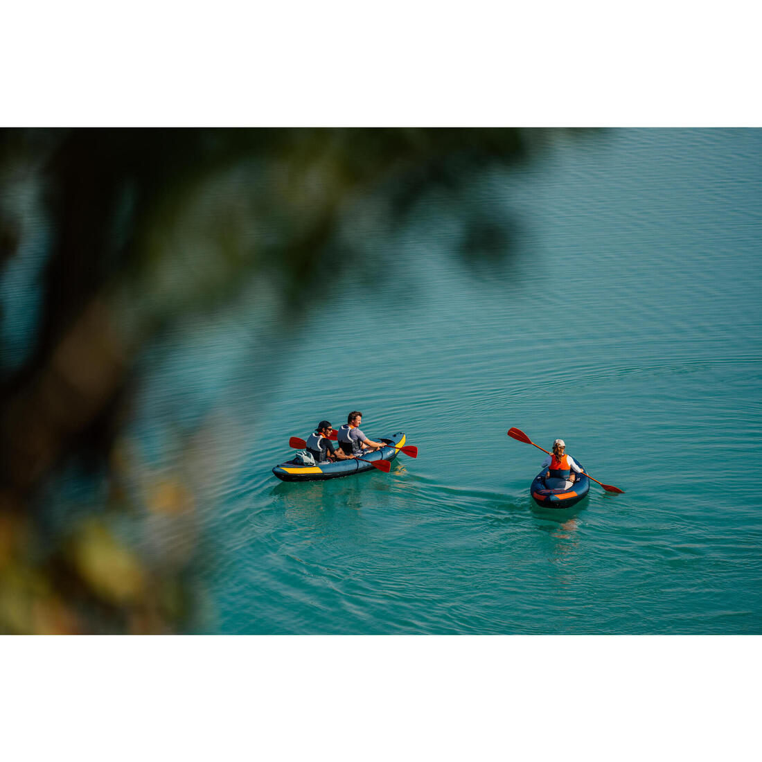 Canoë kayak gonflable de randonnée 1/2 places