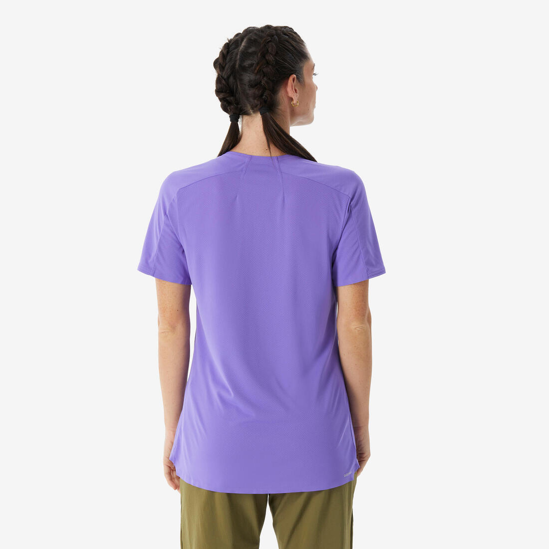 T-shirt de randonnée manches courtes femme, MH500
