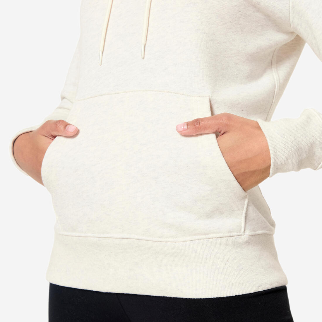 Sweat à capuche en coton fitness femme