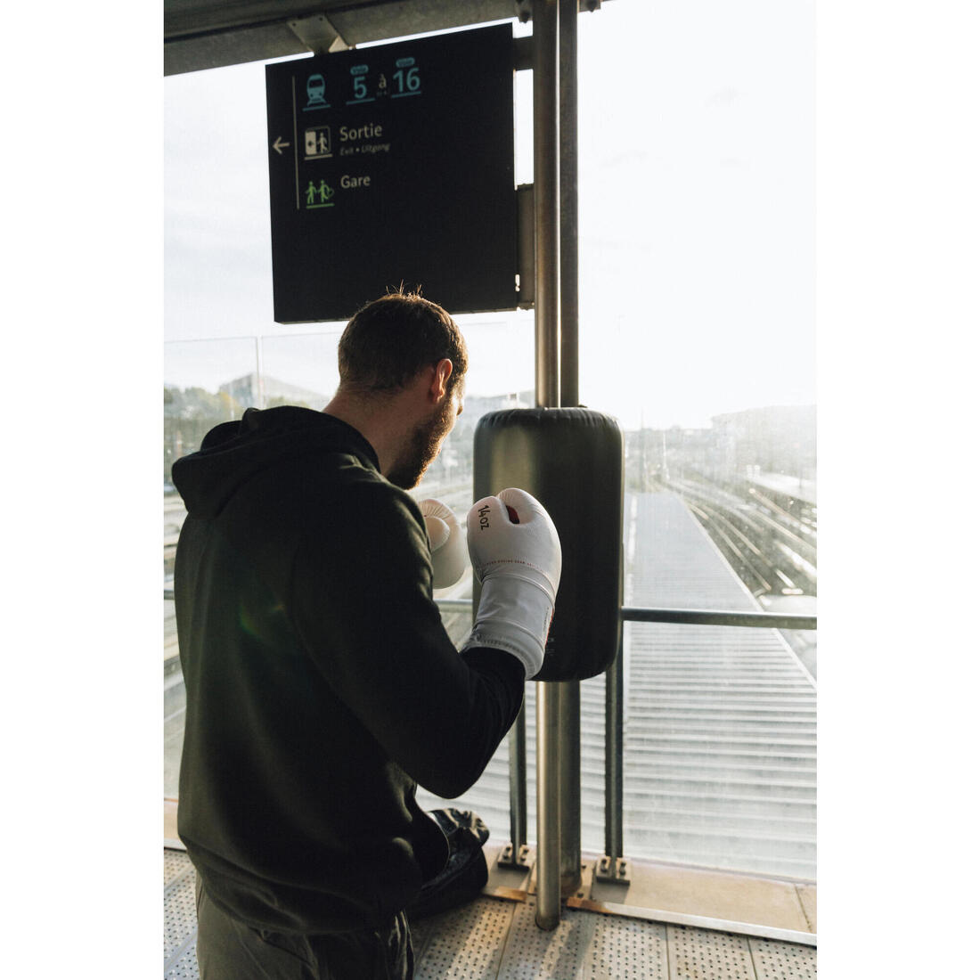 Gants de boxe avec intérieur 100% ventilé adulte, rose et