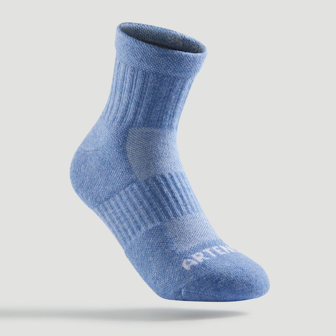 CHAUSSETTES DE SPORT ENFANT MI-HAUTES RS 500 LOT DE 3