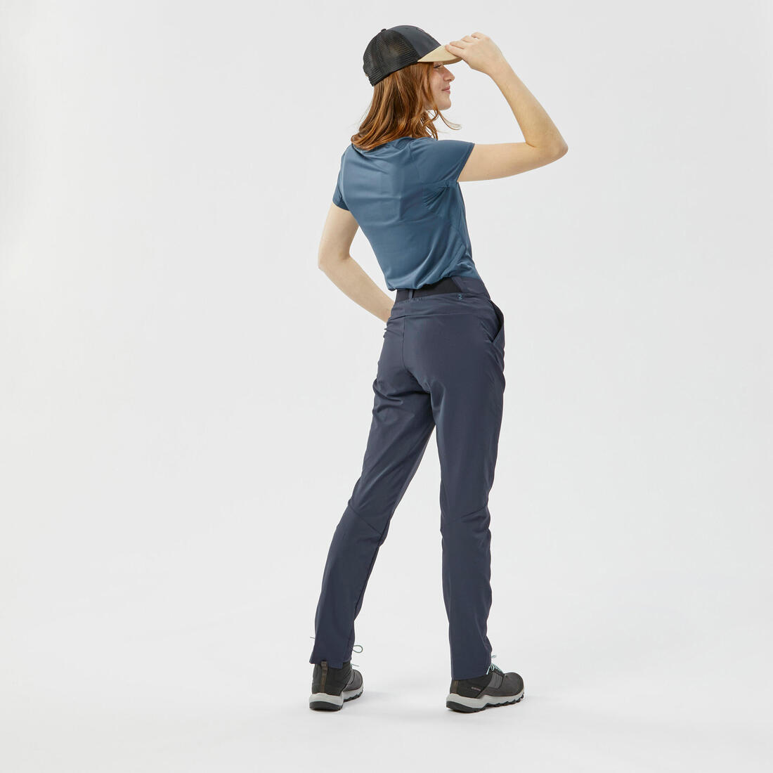 T-shirt manches courtes de randonnée montagne - MH100 - Femme