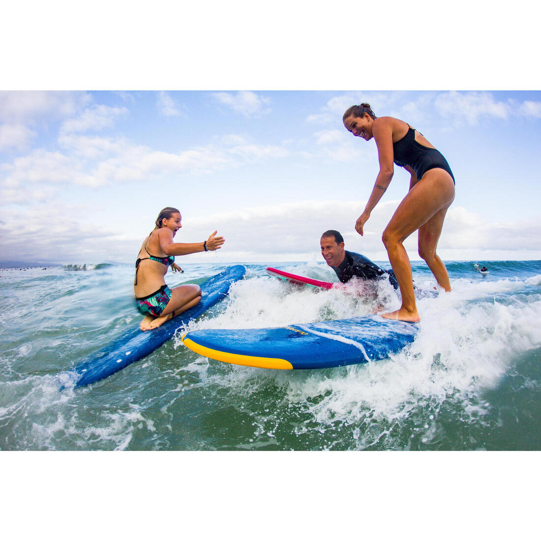 Haut de maillot de bain brassière de surf femme réglable dos BEA LOVINA BLEUE