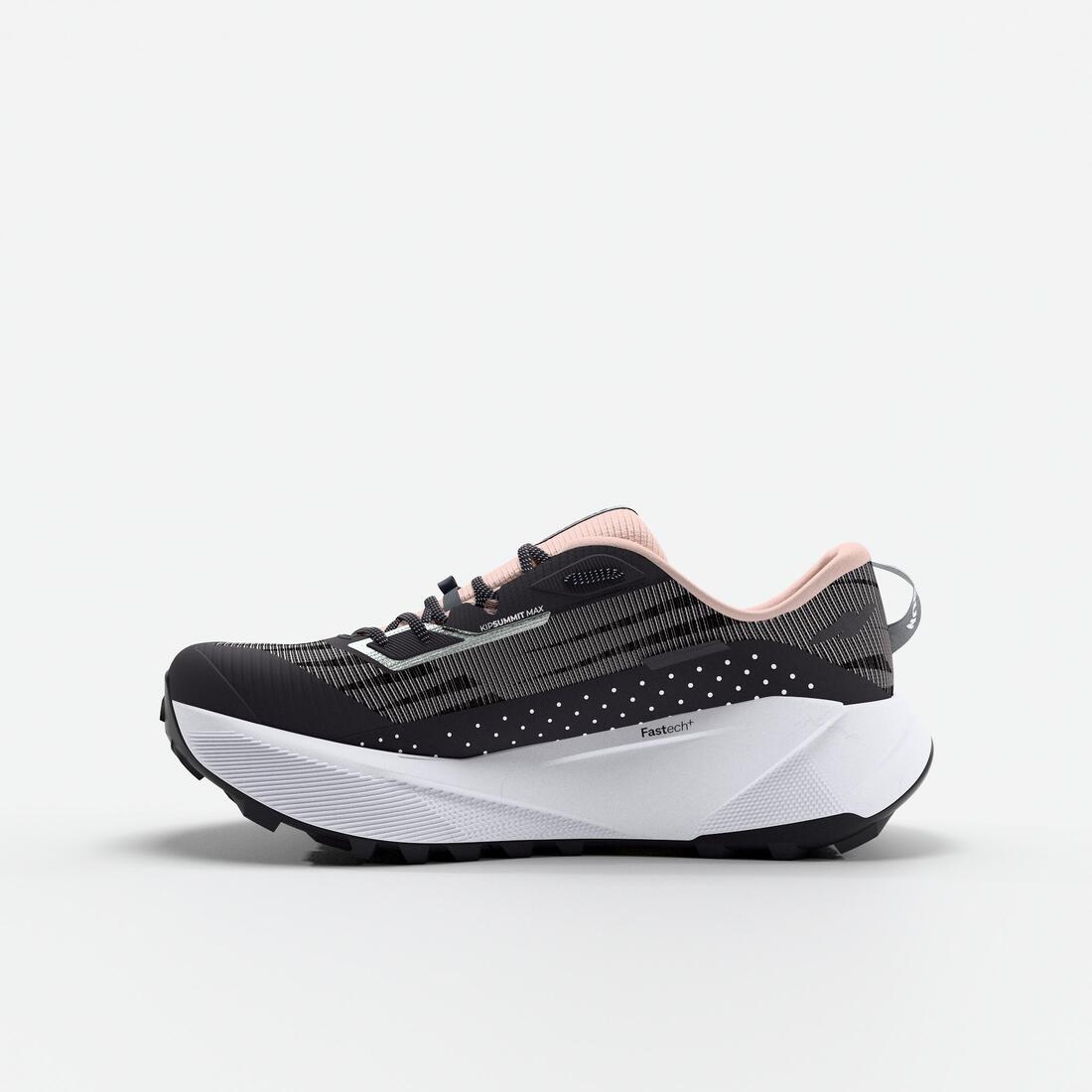 Chaussures de running trail femme, Kiprun kipsummit max gris et