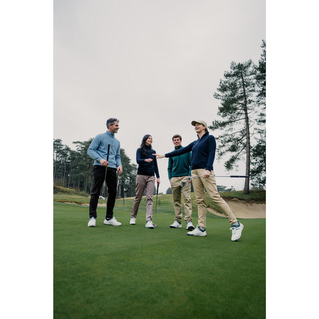 Pull golf 1/2 ZIP Femme - MW500