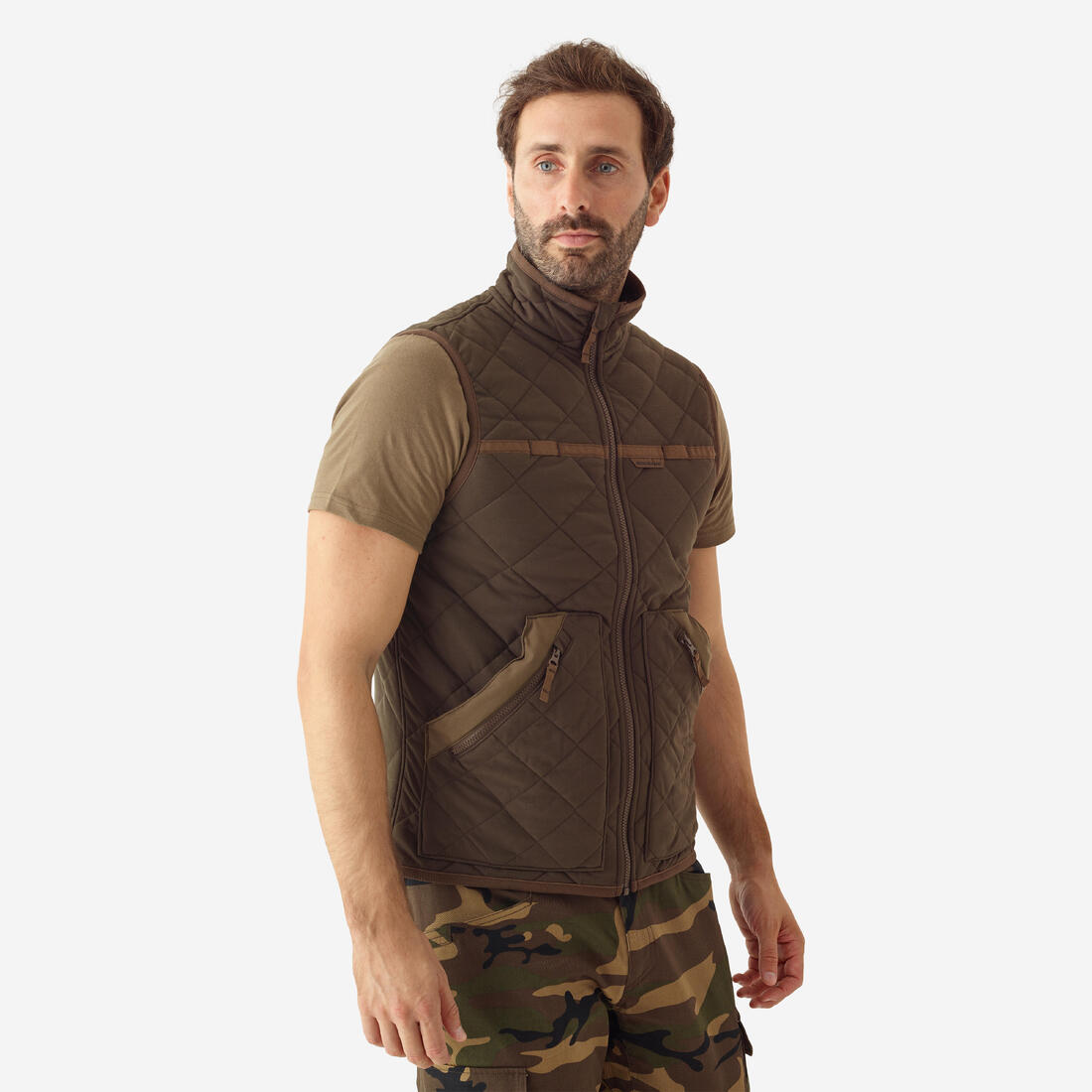 Gilet chasse matelassé silencieux 500.